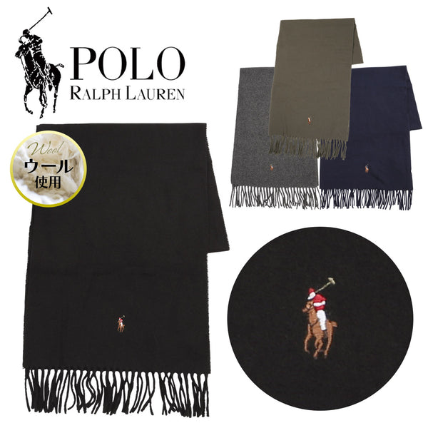 ポロ ラルフローレン POLO RALPH LAUREN SIGNATURE ITALIAN VIRGIN WOOL SCARF マフラー